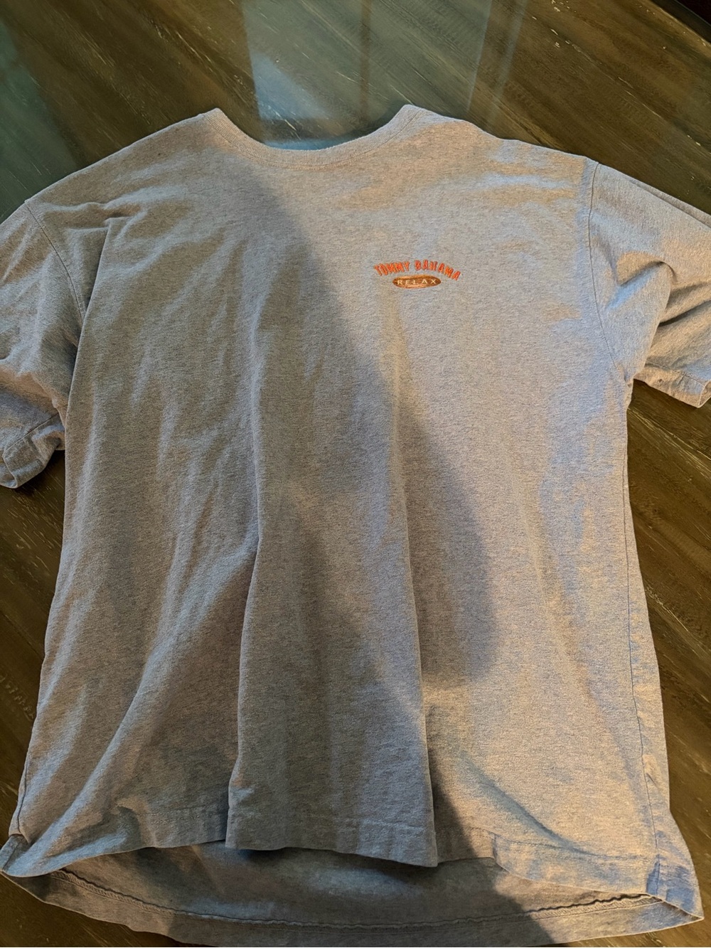 Southern Marsh Gray Tee with Small Orange Logo